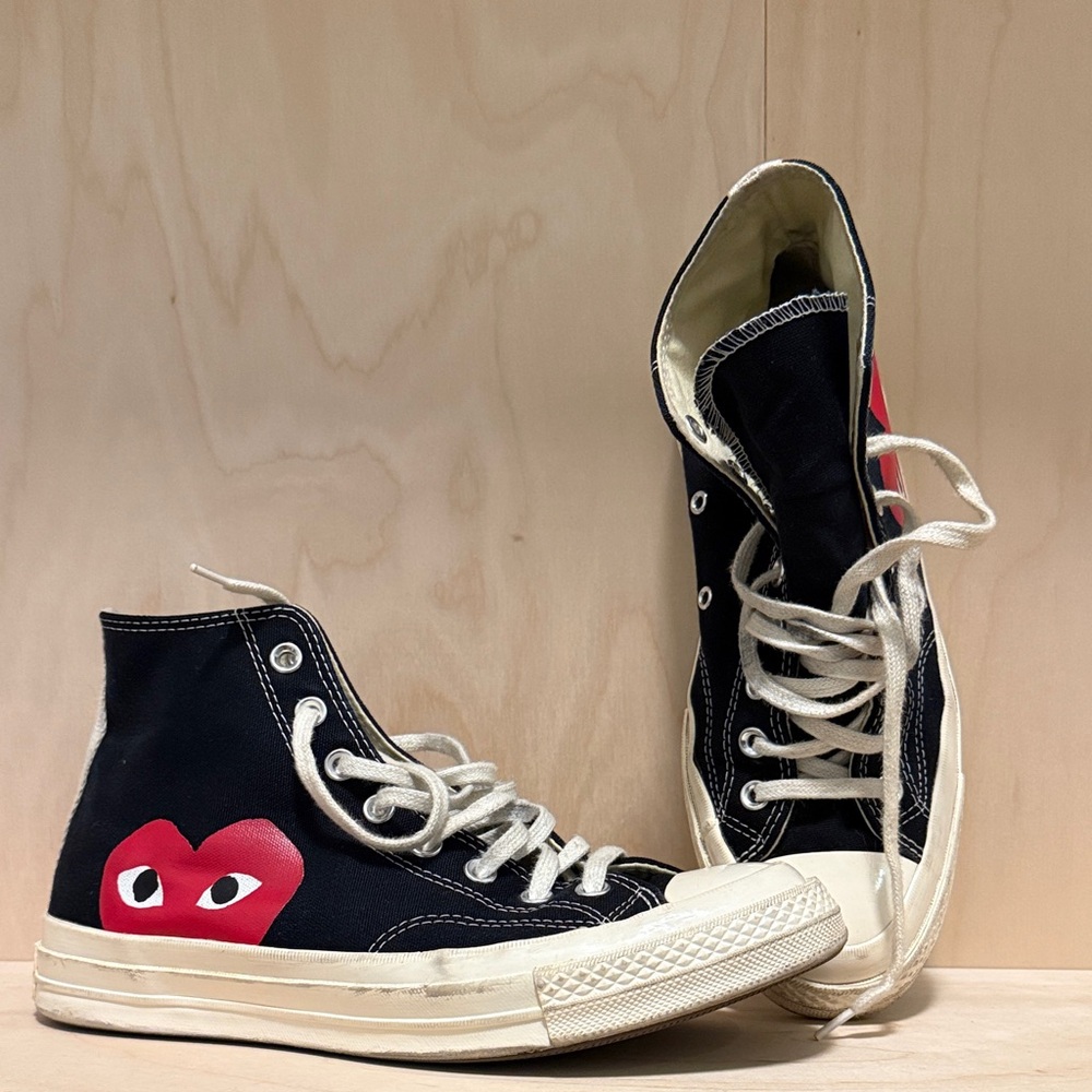 Converse x Comme Des Garçons Black Hightop Sneakers